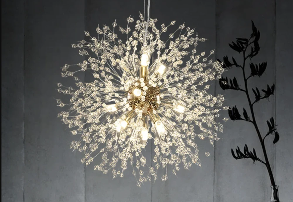 crystal dandelion chandelier